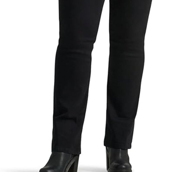 Lee Women's Black Legendary Mid Rise Bootcut Jeans 24W Regular - Picture 2 of 10